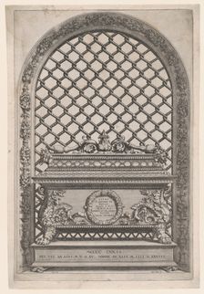 The Tomb of Pietro and Giovanni de Medici from The Tombs of the Medici, 1570. Creator: Cornelis Cort