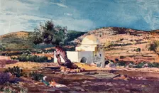 The Tomb of Rachel on the Road from Jerusalem to Hebron 1902. Creator: John Fulleylove
