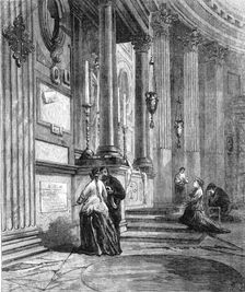 The Tomb of Raffaelle, in the Pantheon at Rome, 1870. Creator: Unknown