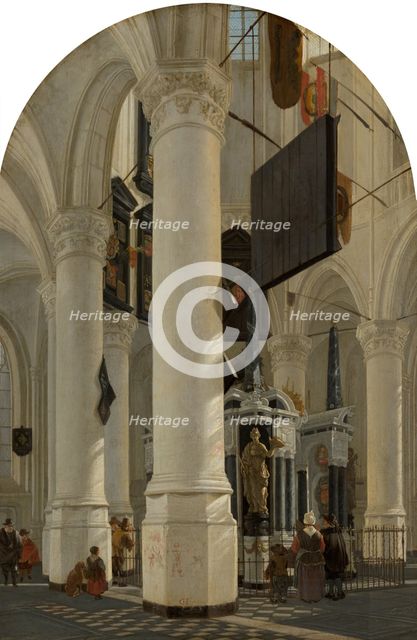 The Tomb of William the Silent in the Nieuwe Kerk in Delft, 1651. Creator: Gerard Houckgeest.
