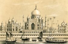 The tomb of the favourite Sultan of Akbar Khan at Agra 1847