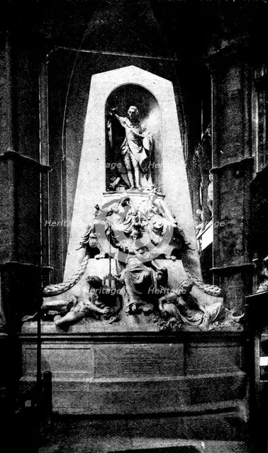 The tombs of statesmen in Westminster Abbey: William Pitt, Earl of Chatham, 1898. Creator: Unknown.