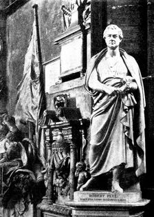 The tombs of statesmen in Westminster Abbey: Sir Robert Peel, 1898. Creator: Unknown