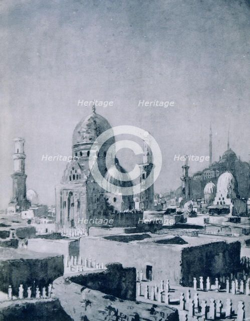 The Tombs of the Caliphs, Cairo, Egypt, 1928. Artist: Louis Cabanes