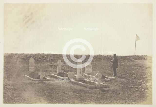 The Tombs of the Generals on Cathcart's Hill, 1855. Creator: Roger Fenton.