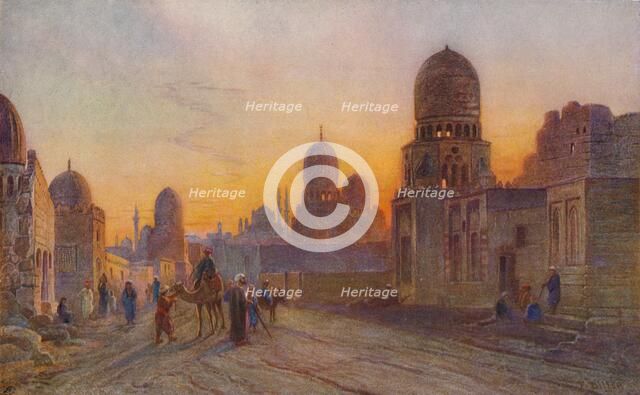 'The Tombs of the Kaliphs, Cairo', c1850-1906, (1906). Creator: Frank Dillon.