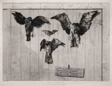 The Top of the Swing-Door, 1852 (printed 1865). Creator: Félix Bracquemond (French, 1833-1914); Cadart & Luquet 79, rue Richelieu, Paris