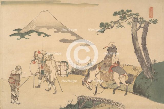 The Top of Mount Fuji, ca. 1800. Creator: Hokusai.