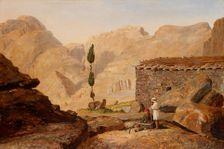 The Top of Mount Sinai with the Chapel of Elijah, after 1844. Creator: Miner Kilbourne Kellogg