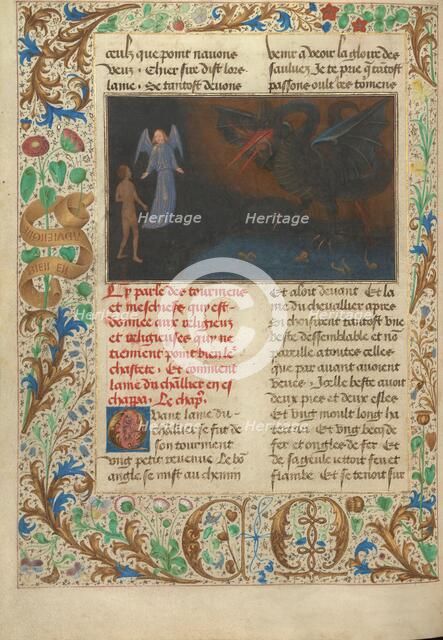 The Torment of Unchaste Monks and Nuns; Les Visions du chevalier Tondal, 1475. Creator: Simon Marmion.