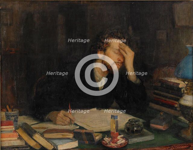 The Torments of Creative Work. Artist: Pasternak, Leonid Osipovich (1862-1945)