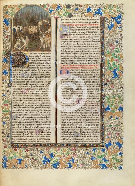 The Torments of Hell; Cité de Dieu, about 1440-1450. Creator: Master of the Oxford Hours.