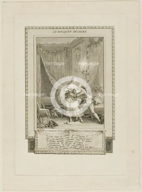 The Torn Bouquet, c. 1795. Creator: Antoine Jean Duclos.