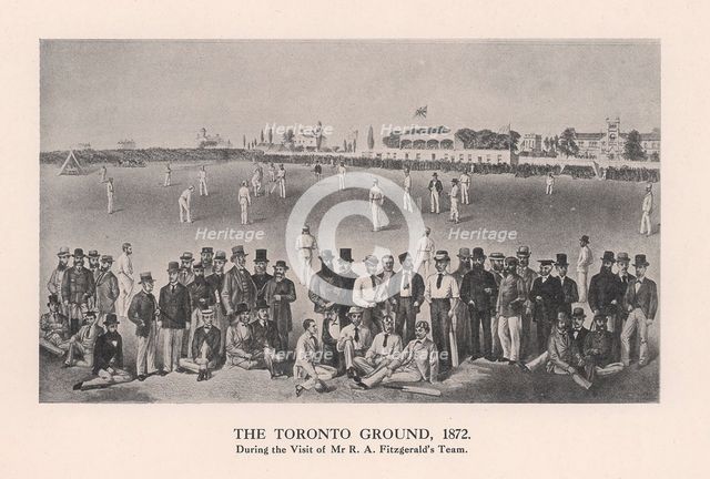 The Toronto Cricket Ground, 1872 (1912). Artist: Unknown.