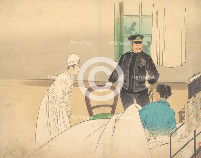 The Torpedo Officer (Suirai shikan), ca. 1900. Creator: Kajita Hanko.