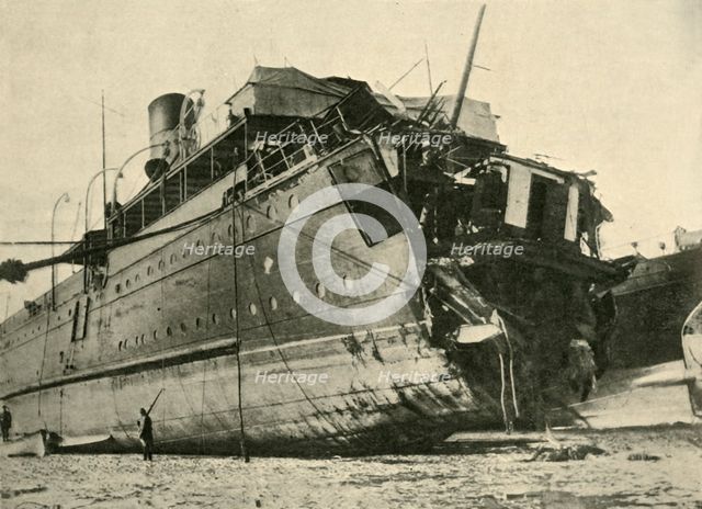 'The Torpedoing of the Channel Steamer Sussex', First World War, March 1916, (c1920). Creator: Unknown.