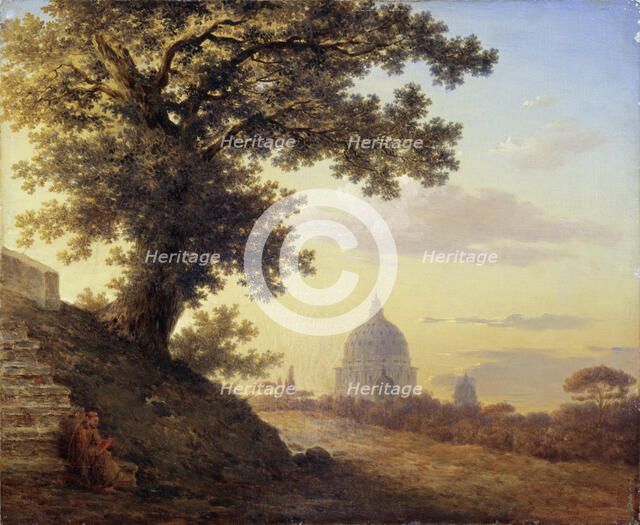 The Torquato Tasso's Oak in Rome, 1848. Artist: Vorobyev, Maxim Nikiphorovich (1787-1855)