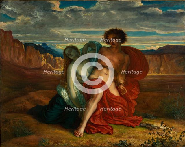 The Torture of Mezentius, 1864. Artist: Janmot, Louis (1814-1892)
