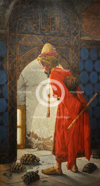 The Tortoise Trainer, 1906. Artist: Hamdi Bey, Osman (1842-1910)