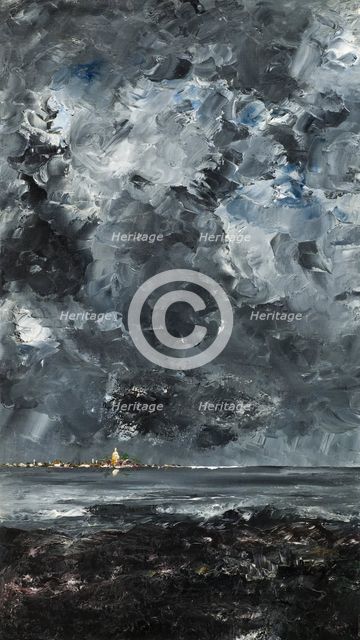 The Town, 1903. Creator: August Strindberg.