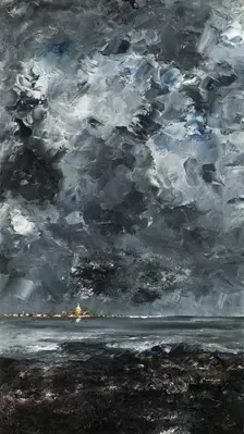 The Town, 1903. Creator: August Strindberg