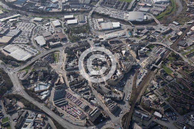 The town centre and Heritage Action Zone area, Dewsbury, Yorkshire, 2019. Creator: Historic England.