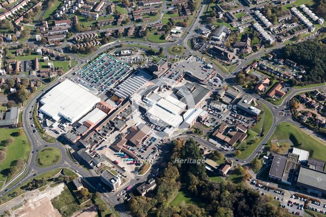 The town centre, Castle Dene Shopping Centre and New Town, Peterlee, County Durham, 2018. Creator: Emma Trevarthen.