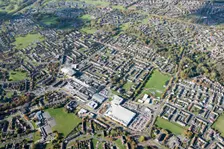The town centre, shopping centre and New Town, Newton Aycliffe, County Durham, 2018. Creator: Emma Trevarthen