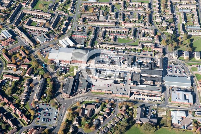 The town centre, shopping centre and New Town, Newton Aycliffe, County Durham, 2018. Creator: Emma Trevarthen.