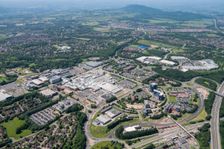 The town centre, shopping centre and New Town, Telford, Shropshire, 2018. Creator: Damian Grady