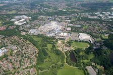The town centre, shopping centre and New Town, Telford, Shropshire, 2018. Creator: Damian Grady