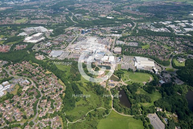The town centre, shopping centre and New Town, Telford, Shropshire, 2018. Creator: Damian Grady.