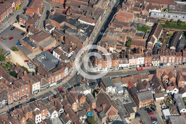 The town centre, Tewkesbury, Gloucestershire, 2021. Creator: Damian Grady.