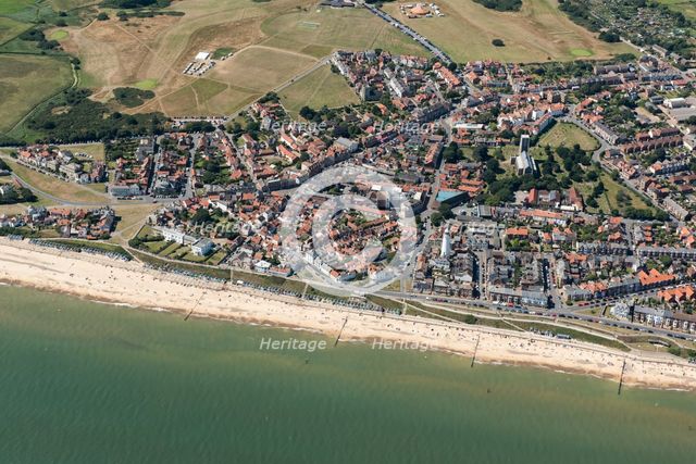 The town, Church of St Edmund and lighthouse, Southwold, Suffolk, 2016. Creator: Damian Grady.