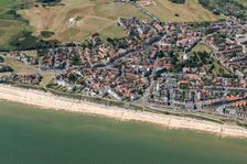 The town, Church of St Edmund and lighthouse, Southwold, Suffolk, 2016. Creator: Damian Grady