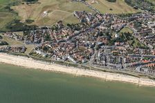 The town, Church of St Edmund and lighthouse, Southwold, Suffolk, 2016. Creator: Damian Grady