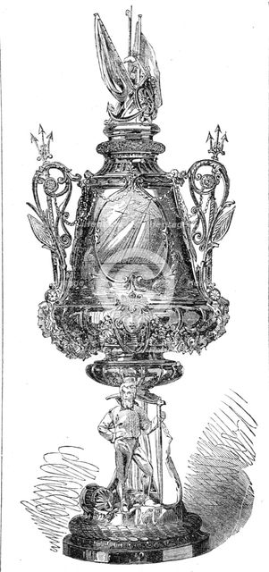 The Town Cup of the Royal Victoria Yacht Club, 1865. Creator: Unknown.