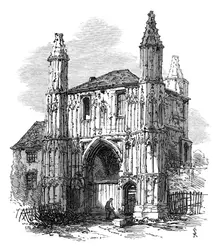 The Town and Camp of Colchester: the Abbey Gate, 1869. Creator: Unknown