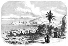 The Town and Castle of Gaeta - from a drawing by S. Read, 1860. Creator: Unknown