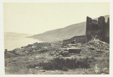 The Town and Lake of Tiberias, from the North, 1857. Creator: Francis Frith