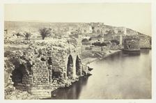 The Town and Lake of Tiberias, from the South, 1857. Creator: Francis Frith