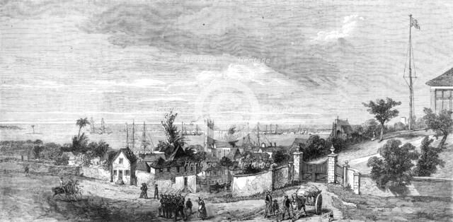The town and port of Nassau, New Providence, Bahama Islands, 1864. Creator: Mason Jackson.