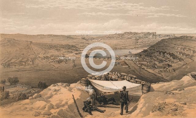 'The Town Batteries or Interior Fortifications of Sebastopol', 1856. Artist: Thomas Picken.