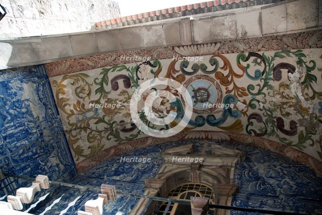 The town gate covered with a reliquary of Nossa Senhora da Piedade, Obidos, Portugal, 2009. Artist: Samuel Magal