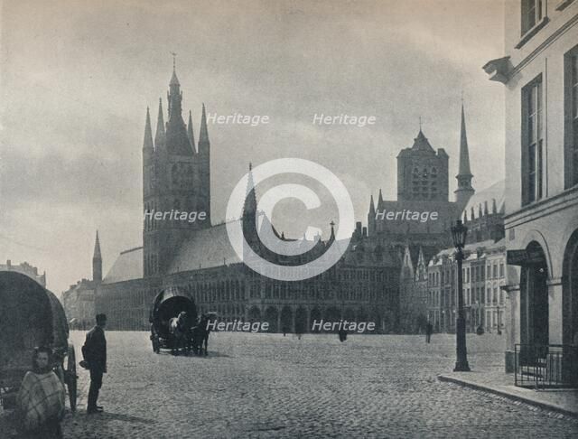 The Town Hall and Cloth Hall, Ypres, Belgium, c1900 (1914-1915). Artist: John Benjamin Stone.