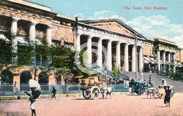 The Town Hall, Bombay, India, early 20th century. Artist: Unknown