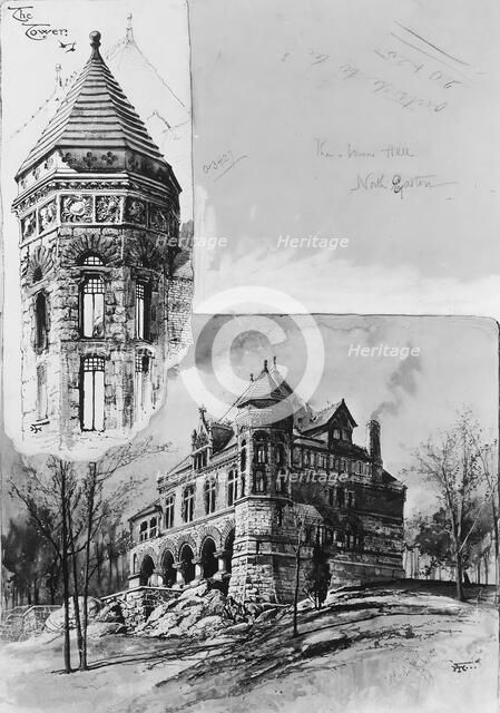 The Town Hall, North Easton, Massachusetts. Creator: Harry Fenn.