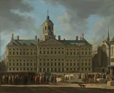 The Town Hall on Dam Square, Amsterdam, 1672. Creator: Gerrit Berckheyde