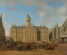 The Town Hall on Dam Square, Amsterdam, 1693. Creator: Gerrit Berckheyde