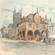 The Town Hall, Peterborough c1909. Artist: Albert Henry Fullwood